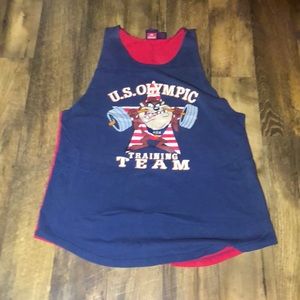 Vintage taz Olympic tank top